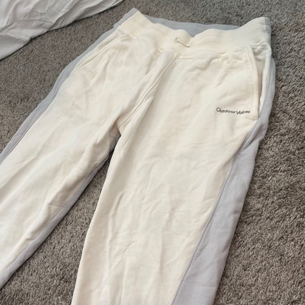 Outdoor Voices Cream Sweatpants